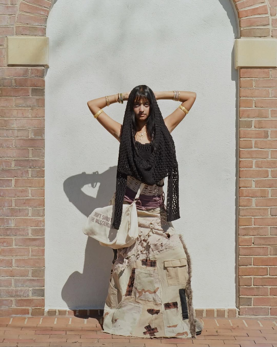LosingMy5anity Desert Camo Maxi Skirt