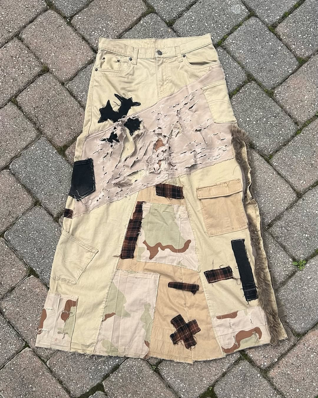 LosingMy5anity Desert Camo Maxi Skirt