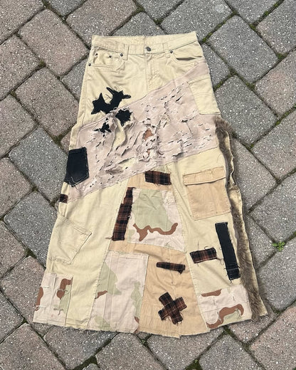 LosingMy5anity Desert Camo Maxi Skirt