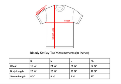 Bloody Smiley Tee - White