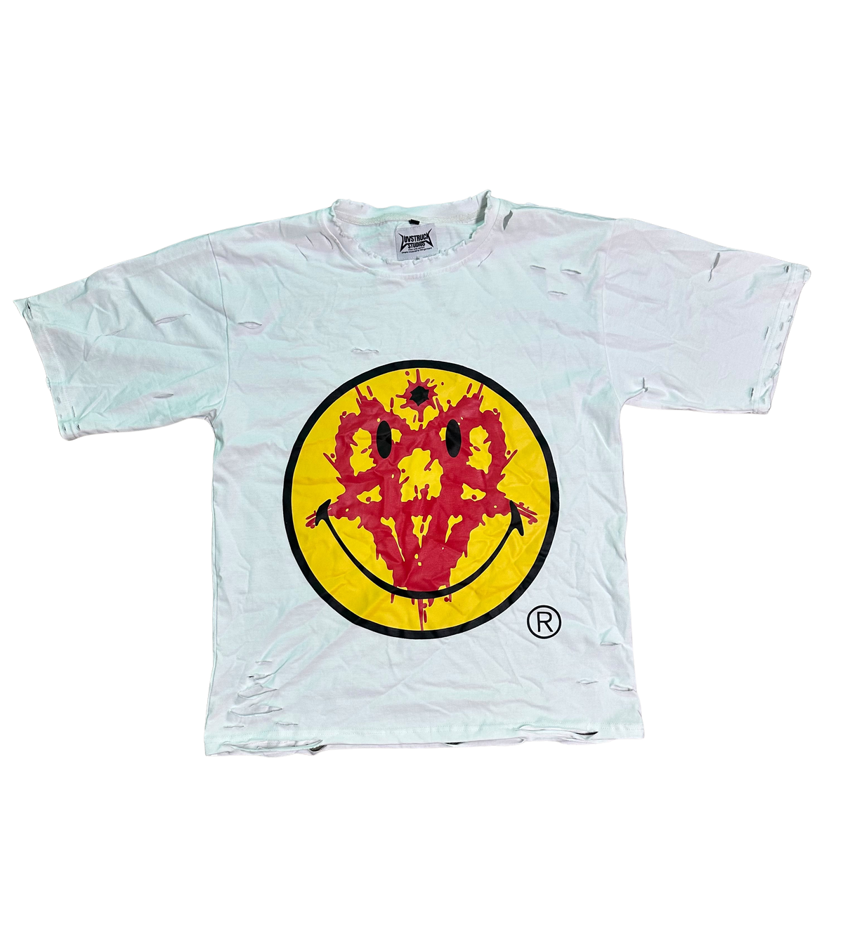 Bloody Smiley Tee - White